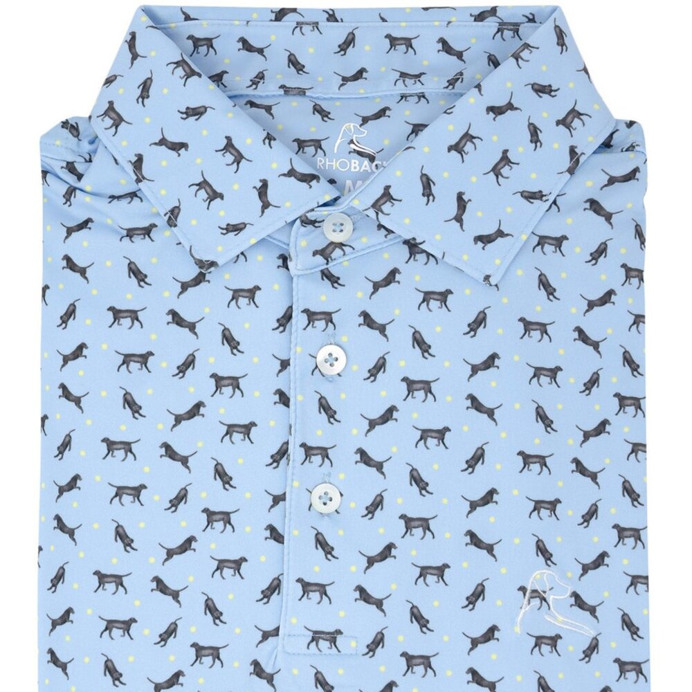 Rhoback Men’s Performance Polo Black Lab